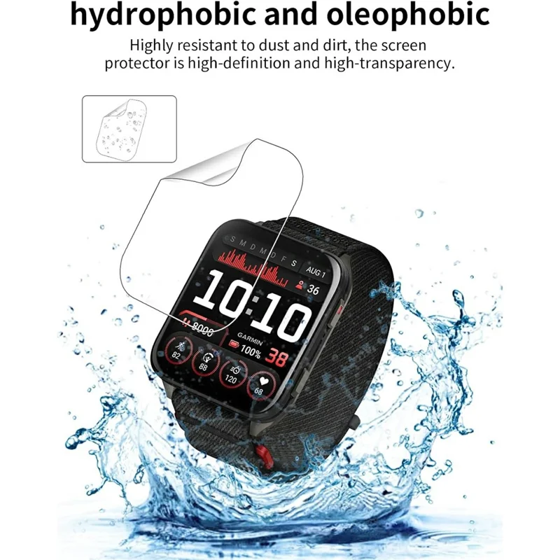 3 Stück Displayschutzfolie für Garmin Venu X1 - TPU Schutzfolie, Kratzfest, HD Klar, Hydrogel-Folie