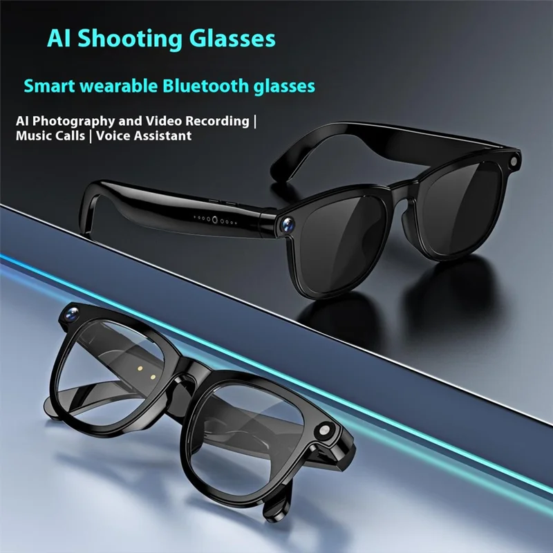 CY01 AI Translation Smart Glasses Photo Video Recording 8MP Camera Bluetooth-Compatible Glasses with Dual Lenses