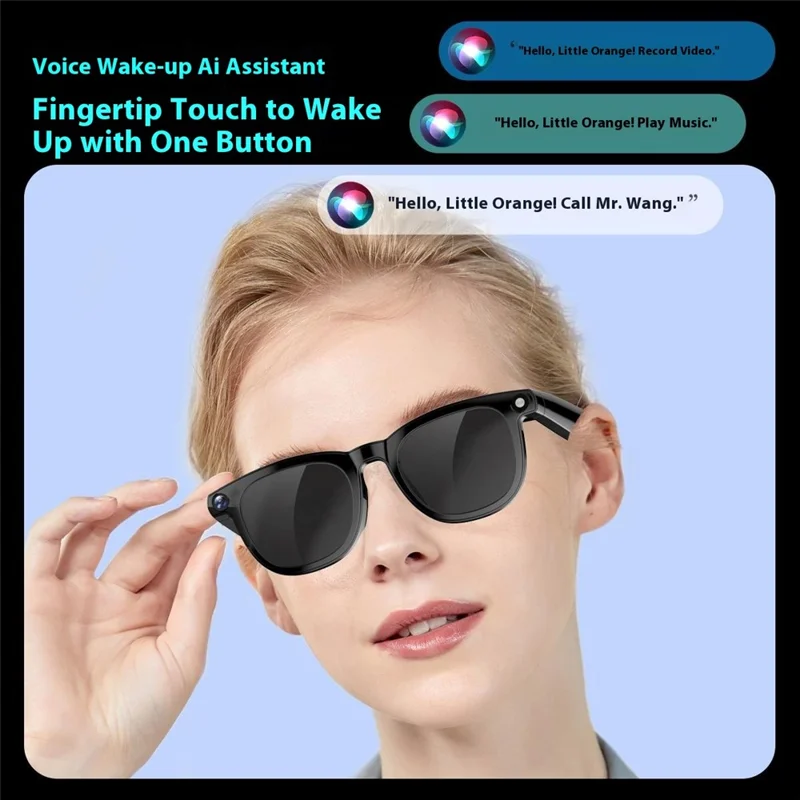 CY01 AI Translation Smart Glasses Photo Video Recording 8MP Camera Bluetooth-Compatible Glasses with Dual Lenses