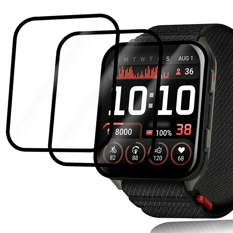 2Pcs For Garmin Venu X1 Watch Film Anti-Scratch PET 3D Smartwatch Screen Protector