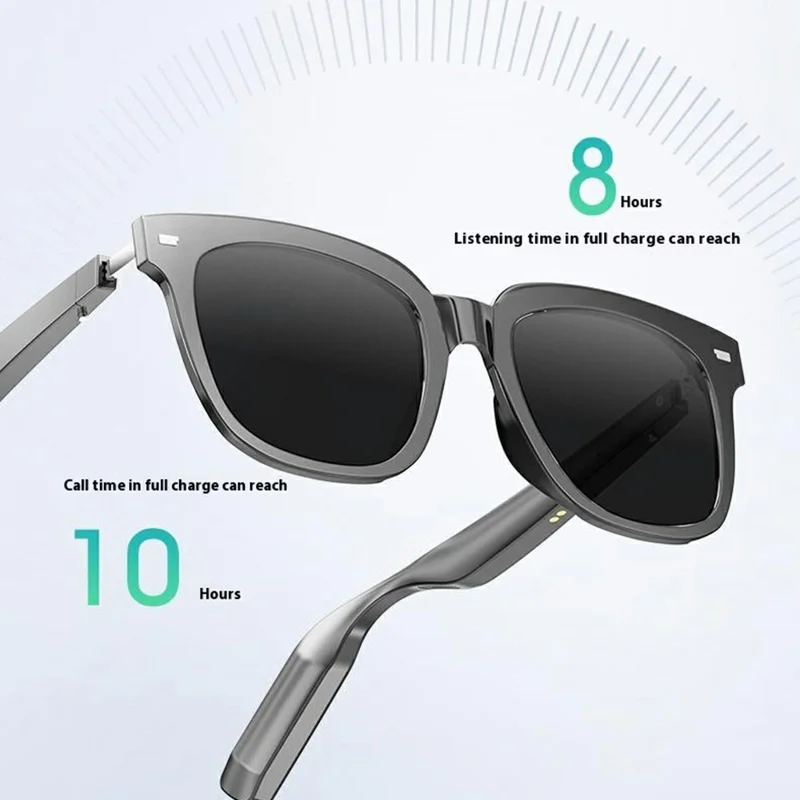 YJ008 Intelligente Audio-Sonnenbrille mit Bluetooth-kompatiblem Lautsprecher, Freisprecheinrichtung, Musikwiedergabe und Sprachassistent