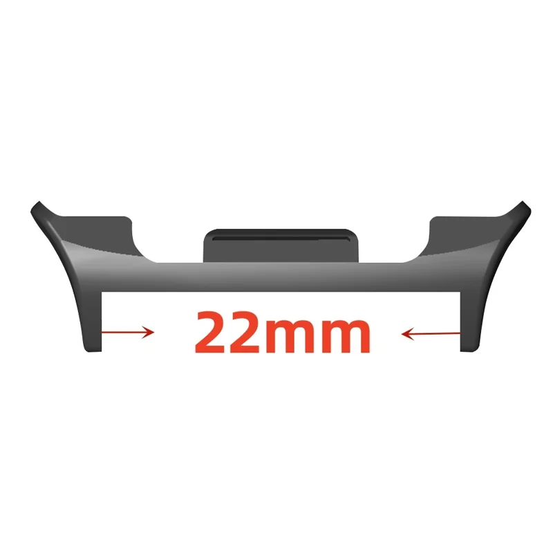 1 Pair Watch Band Connectors for Samsung Galaxy Watch8 44mm / 40mm / Watch8 Classic 46mm Adapter, 20mm Inner Diameter - Black