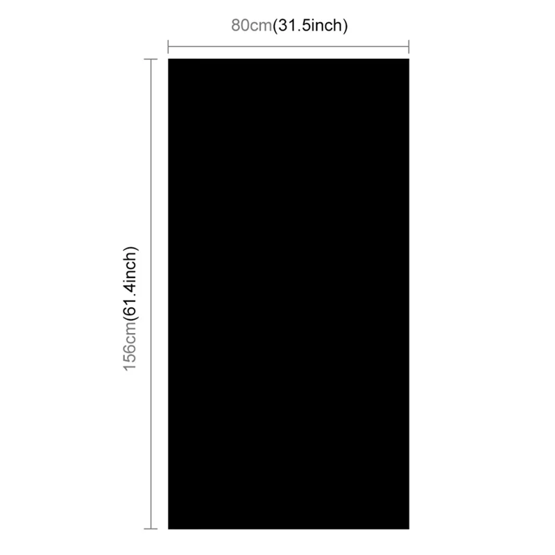 PULUZ PU5321 PVC Photography Background Board 156cm x 80cm Matte  /  Smooth Waterproof Backdrop - Black