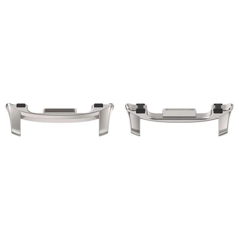 1Par de adaptadores de correa de 22 mm para Samsung Galaxy Watch8 44 mm / 40 mm / Watch8 Classic 46 mm, conector metálico con inserción de goma - Titanio