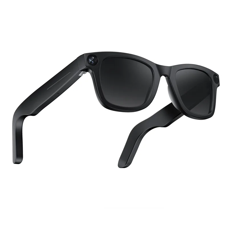 Lunettes intelligentes E02 pour la photographie Appareil photo 8 MP Stabilisation d'image Reconnaissance d'image IA Traduction IA avec double objectif - E02S / 131 mm