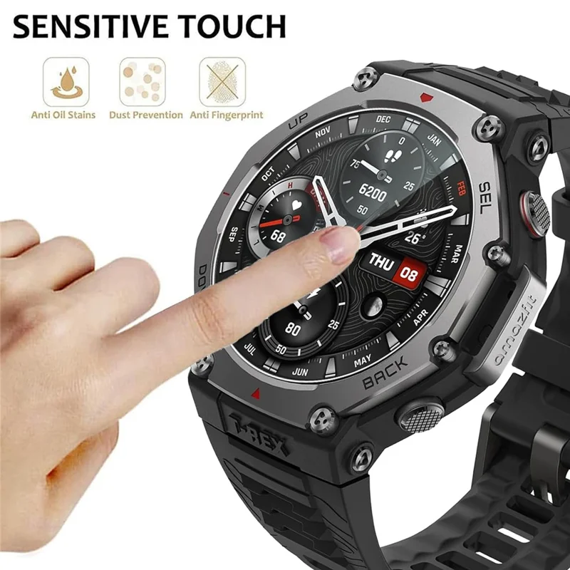 3 шт. для Huami Amazfit T-Rex 3 Pro Закаленное стекло Экранная защита HD Clear Watch Экранная пленка