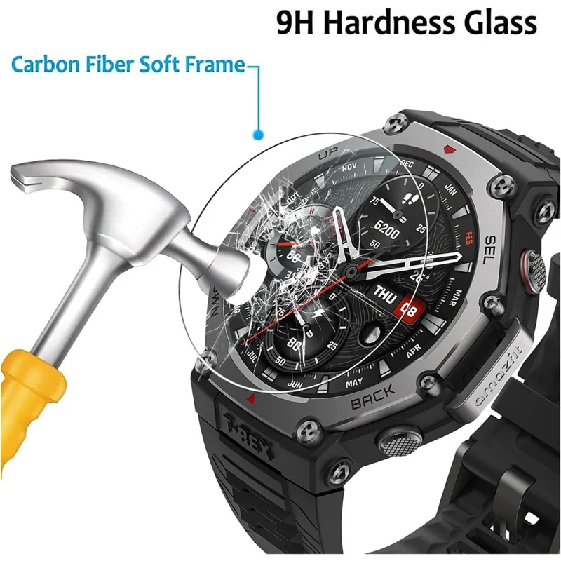 3 шт. для Huami Amazfit T-Rex 3 Pro Закаленное стекло Экранная защита HD Clear Watch Экранная пленка
