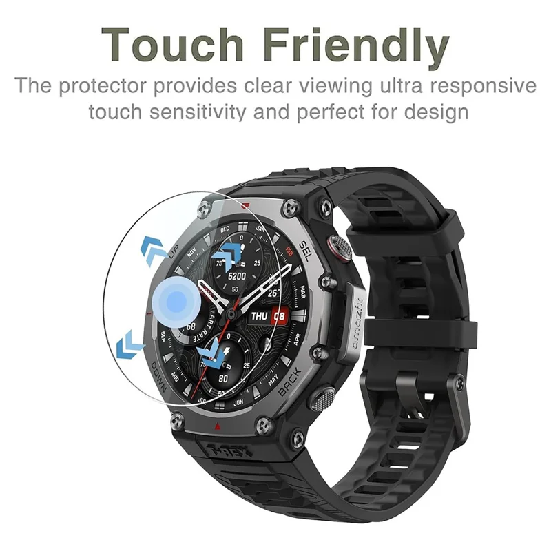 3 шт. для Huami Amazfit T-Rex 3 Pro Закаленное стекло Экранная защита HD Clear Watch Экранная пленка