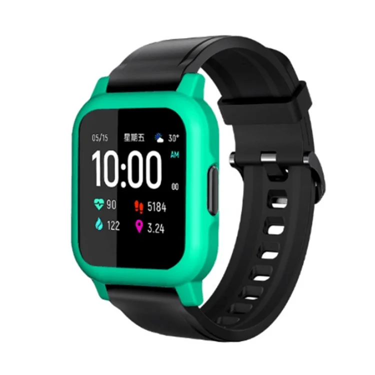 Smart Watch Frame Bumper Protective Scratch Proof PC Case for Xiaomi Haylou Watch LS02 - Light Green