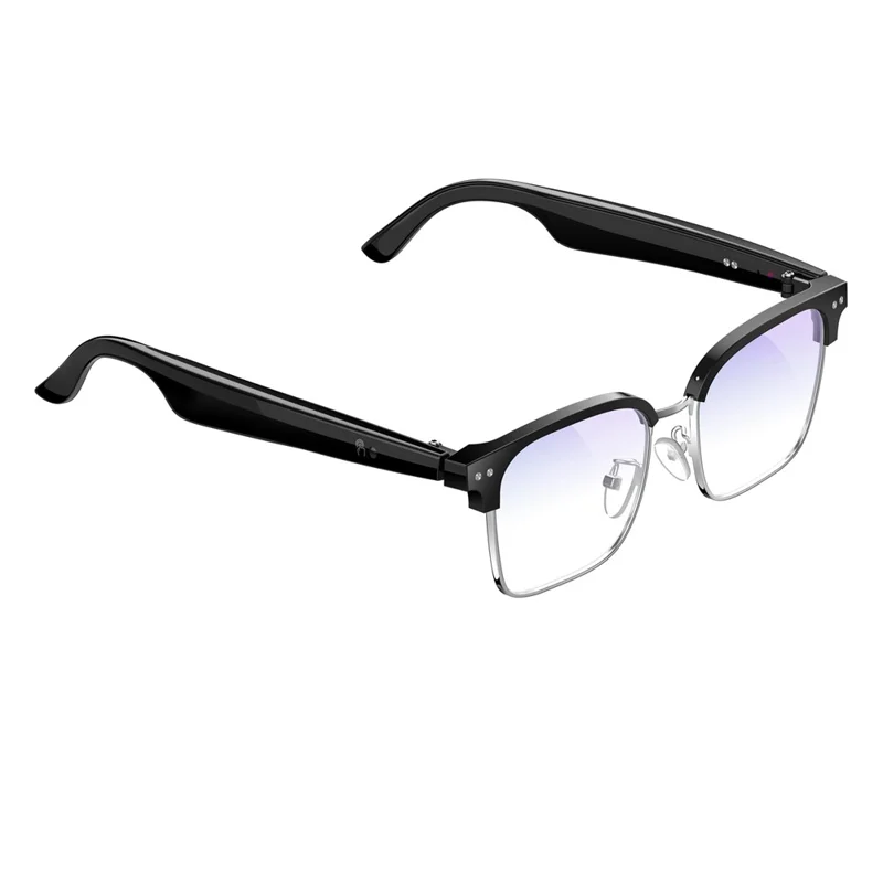 W100D AI BT Audio Smart Glasses Real-Time Translation / Voice Assistant / Music Playback - Anti Blue-Ray
