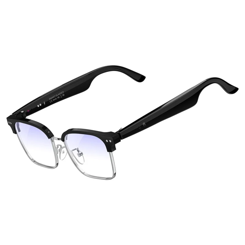 W100D AI BT Audio Smart Glasses Real-Time Translation / Voice Assistant / Music Playback - Anti Blue-Ray