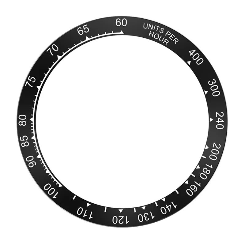 For Nothing CMF Watch Pro 2 Bezel Scale Design Hard PC Smart Watch Protective Ring - Black / White