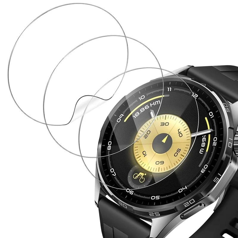 3 Peças para Huawei Watch GT 6 46mm Protetor de Tela TPU Anti-Arranhões Filme Hidrogel HD Transparente