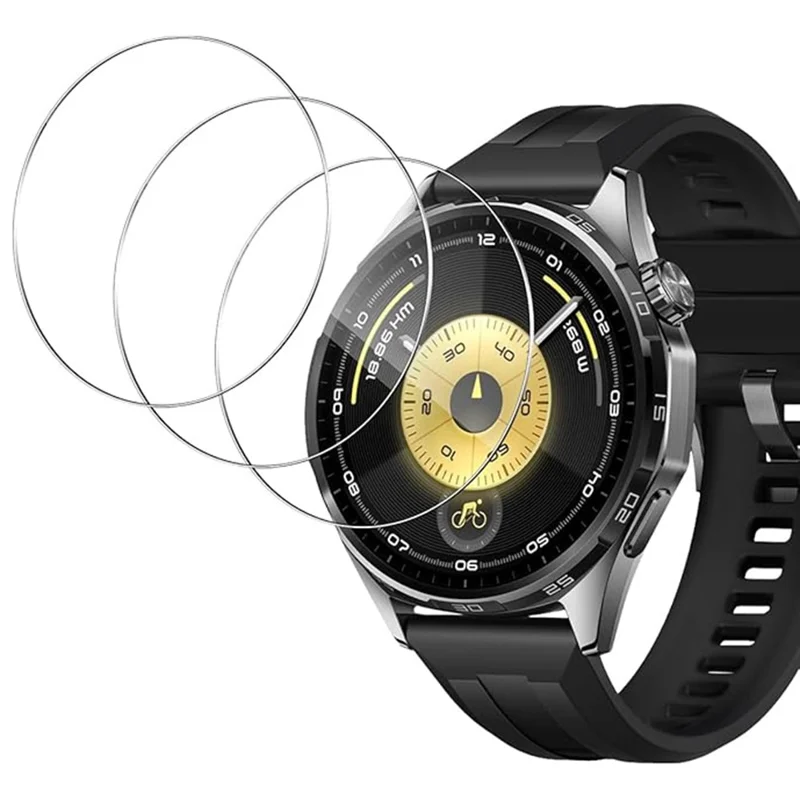 3 Peças para Huawei Watch GT 6 46mm Protetor de Tela TPU Anti-Arranhões Filme Hidrogel HD Transparente