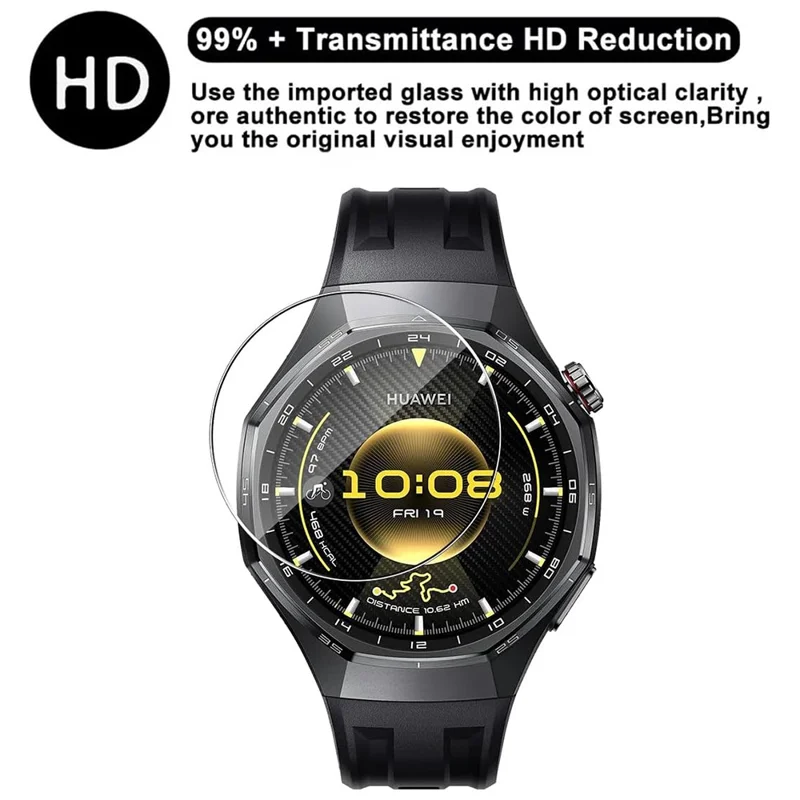 3 Peças para Huawei Watch GT 6 Pro 46mm Protetor de Tela TPU Anti-Arranhões Filme Hidrogel Transparente HD