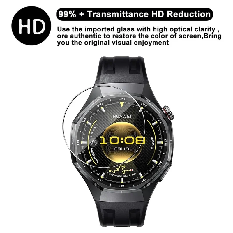 3Pcs For Huawei Watch GT 6 Pro 46mm Tempered Glass Screen Protector HD Clear Watch Screen Film