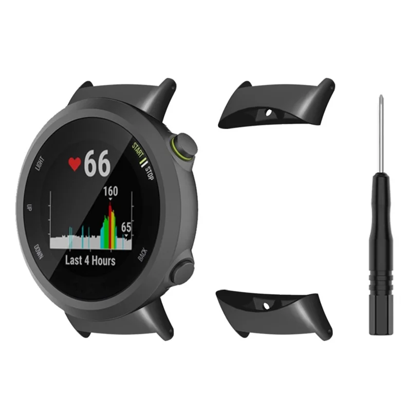 1 Pair Metal Watch Band Connectors with Screwdriver For Garmin Forerunner 45  /  45S  /  Swim 2, 20mm Inner Diameter