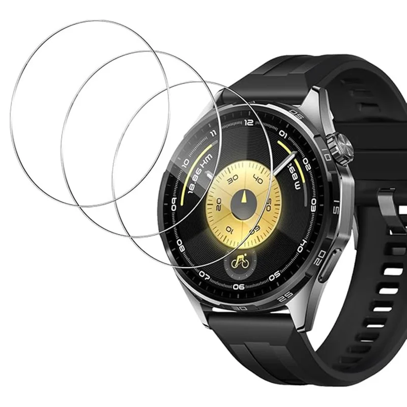 3Pcs For Huawei Huawei Watch GT 6 46mm Tempered Glass Screen Protector HD Clear Watch Screen Film