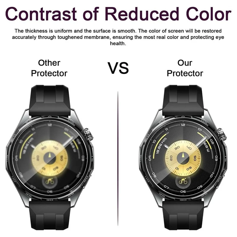 3Pcs For Huawei Huawei Watch GT 6 46mm Tempered Glass Screen Protector HD Clear Watch Screen Film