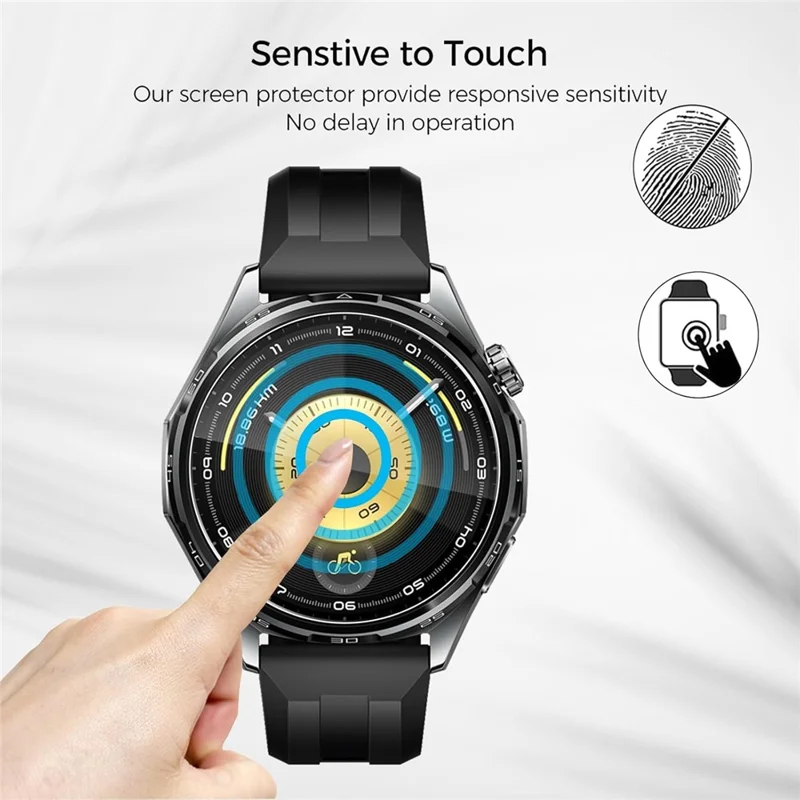 3Pcs For Huawei Huawei Watch GT 6 46mm Tempered Glass Screen Protector HD Clear Watch Screen Film