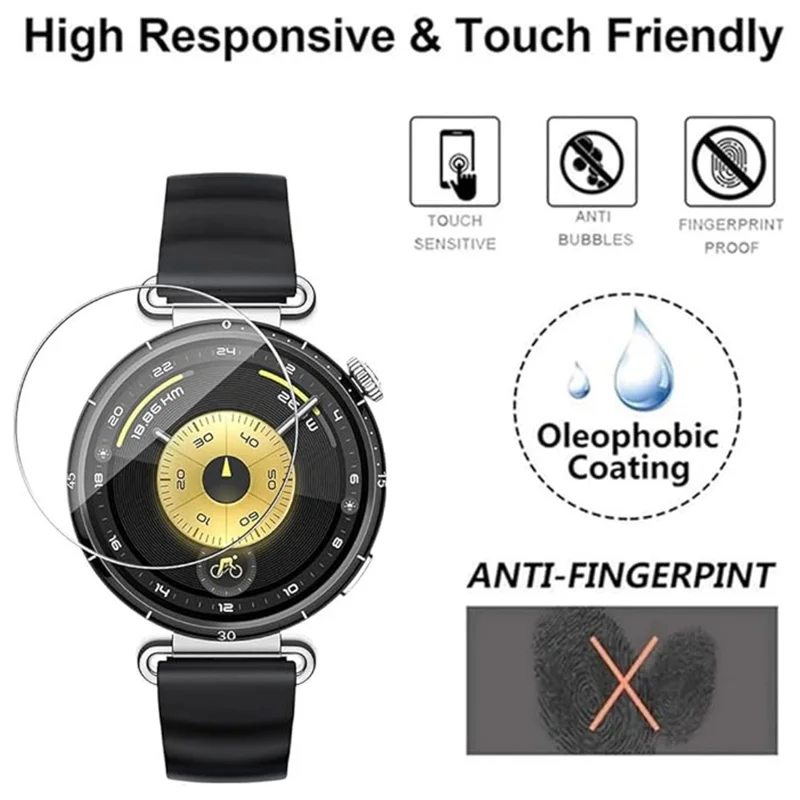 3 Peças Para Huawei Watch GT 6 41mm Protetor de Tela de Vidro Temperado Filme de Tela Claro HD