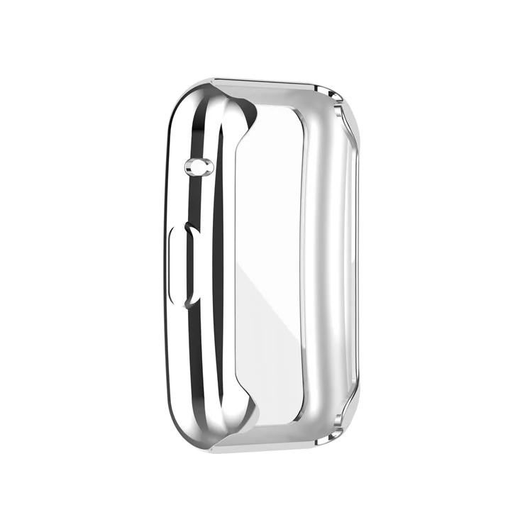 Electroplated TPU Cover All-around Protective Case for Huawei Watch Fit TIA-B09 - Silver