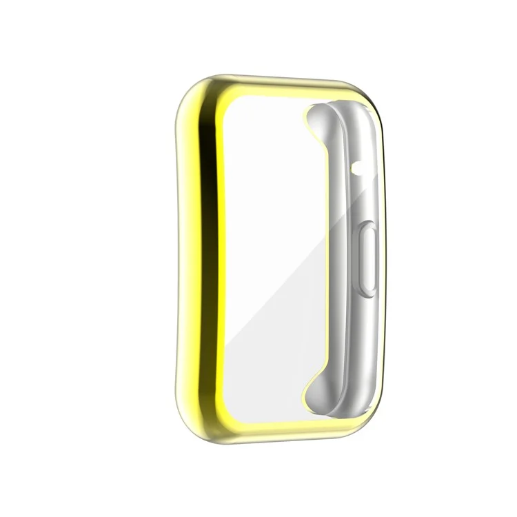 Étui protecteur tout autour en TPU électroplaqué pour Huawei Watch Fit TIA-B09 - Or