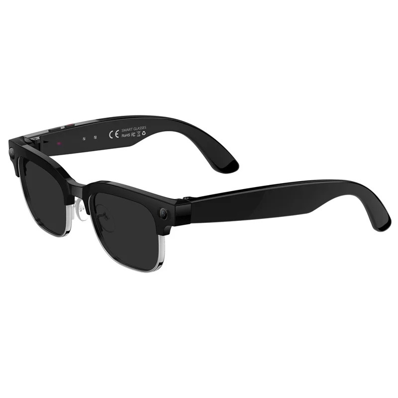 W630 AI Slim Smarte Videoweergavebril voor iPhone / Android Vertaling Waterdicht Foto's Maken Voice-activated - Fotocromatische Bril