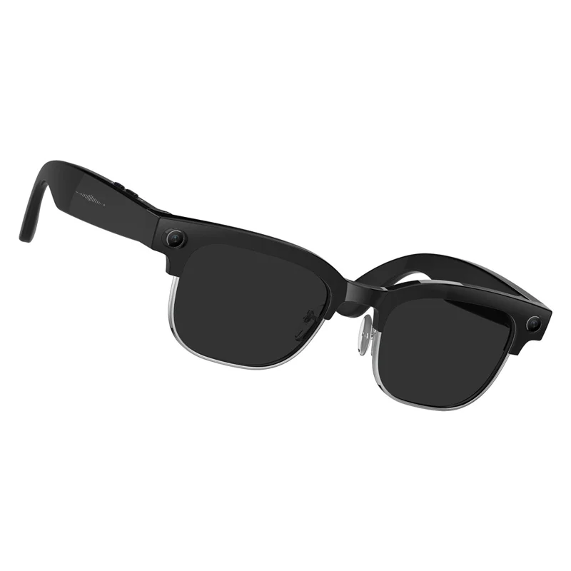 W630 AI Slim Smarte Videoweergavebril voor iPhone / Android Vertaling Waterdicht Foto's Maken Voice-activated - Fotocromatische Bril