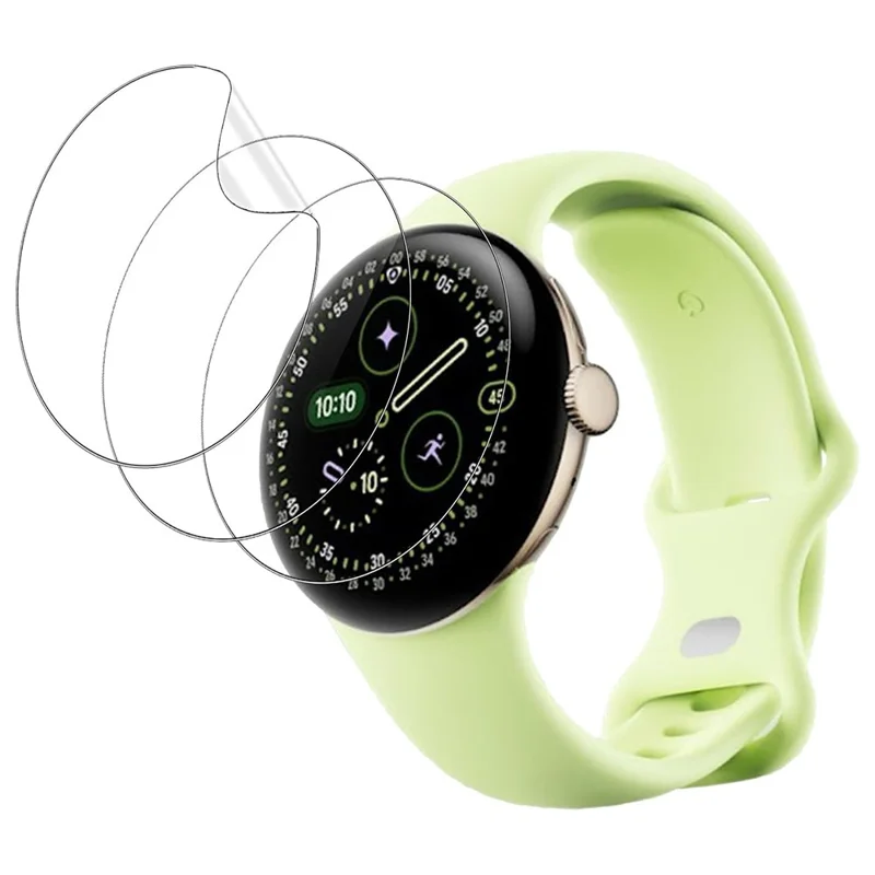 3Pcs For Google Pixel Watch 4 41mm TPU Watch Screen Protector Anti Scratch HD Clear Hydrogel Film