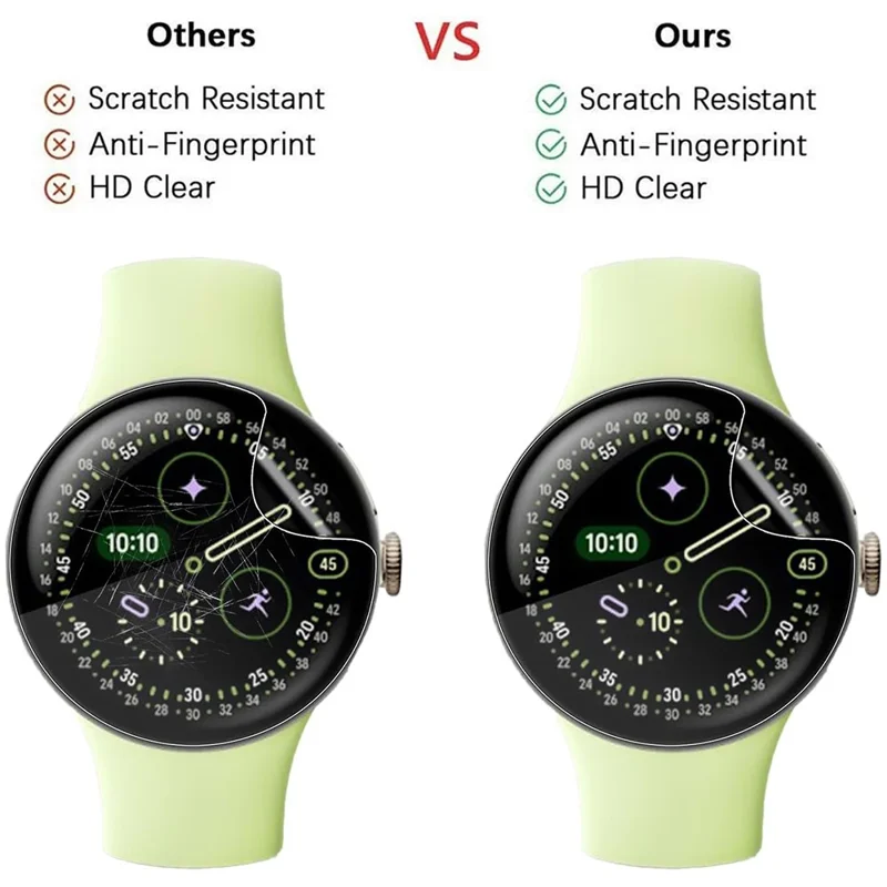 3Pcs For Google Pixel Watch 4 41mm TPU Watch Screen Protector Anti Scratch HD Clear Hydrogel Film