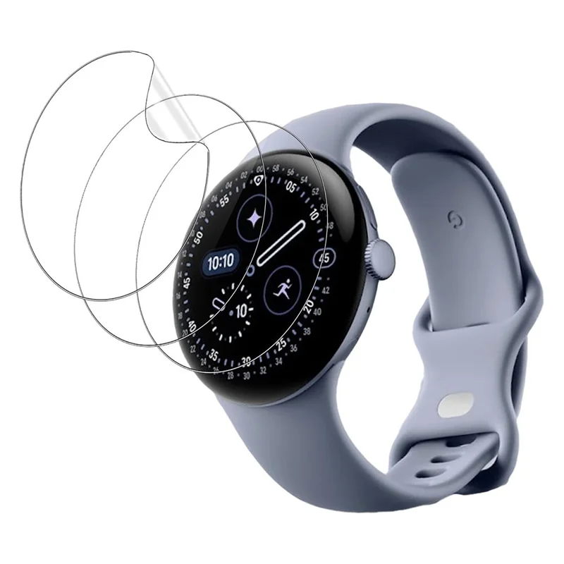 3Pcs For Google Pixel Watch 4 45mm TPU Watch Screen Protector Anti Scratch HD Clear Hydrogel Film
