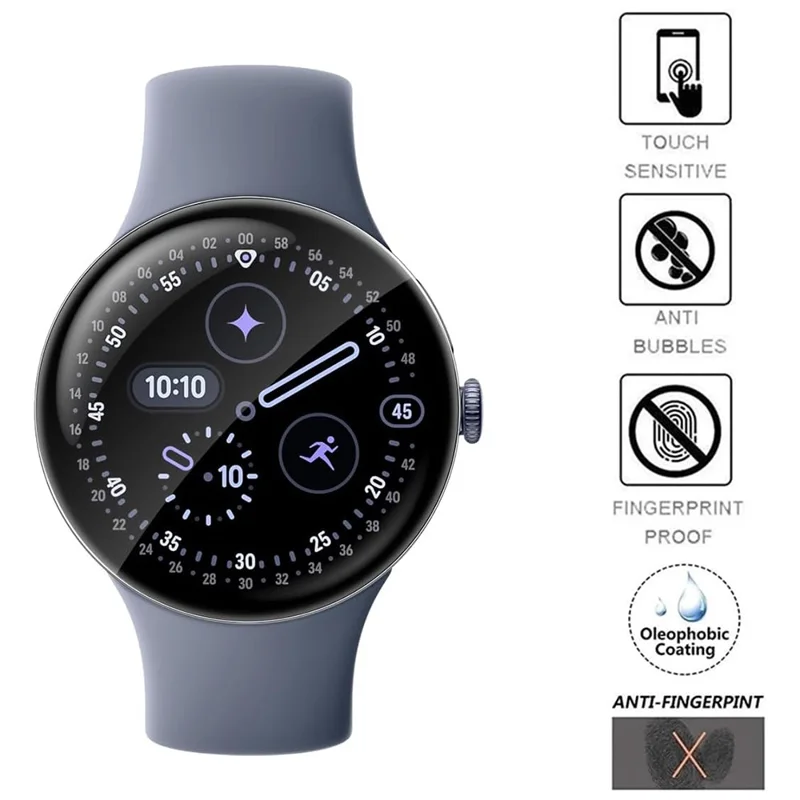 3Pcs For Google Pixel Watch 4 45mm TPU Watch Screen Protector Anti Scratch HD Clear Hydrogel Film
