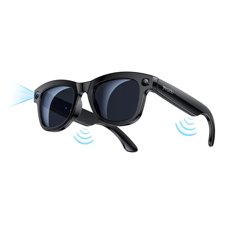 YESIDO IO42 IP67 Waterproof Smart AI Glasses with HD Camera Multi Language Support Dual Mic Noise Cancellation Ergonomic