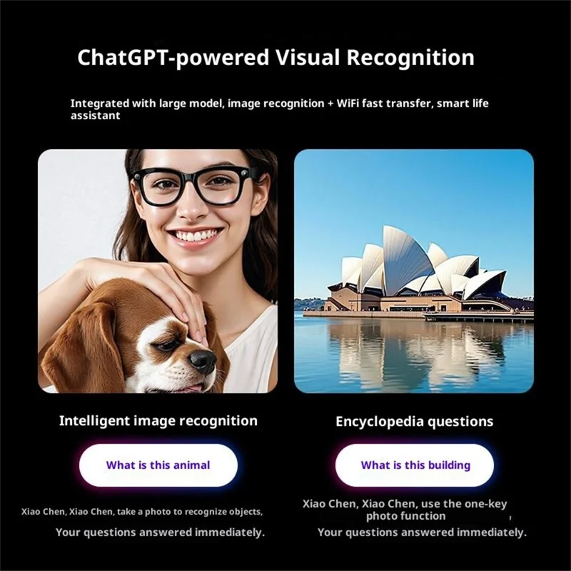 YESIDO IO42 IP67 Waterproof Smart AI Glasses with HD Camera Multi Language Support Dual Mic Noise Cancellation Ergonomic