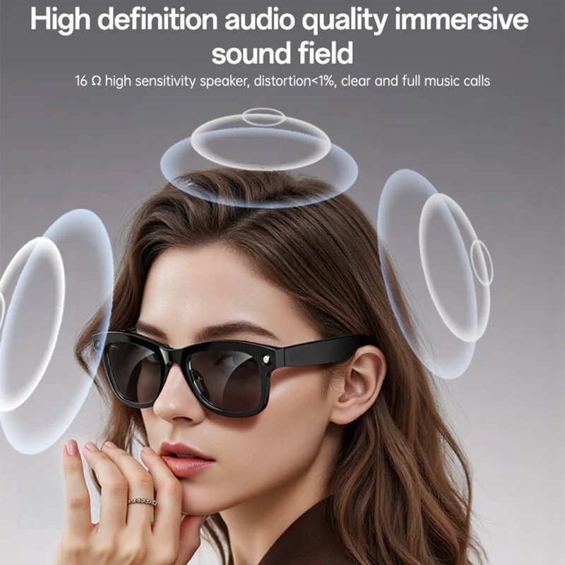 YESIDO IO42 IP67 Waterproof Smart AI Glasses with HD Camera Multi Language Support Dual Mic Noise Cancellation Ergonomic