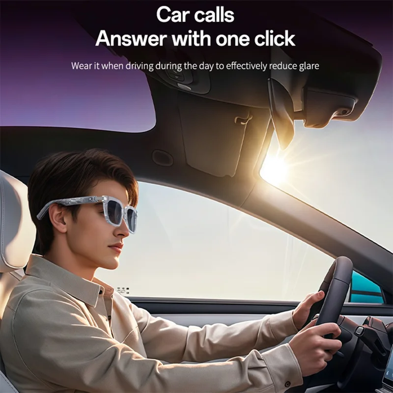 YESIDO IO41 IP54 Waterproof Smart Bluetooth-Compatible Glasses HD Call Smart Audio Glasses Open-Ear Comfort