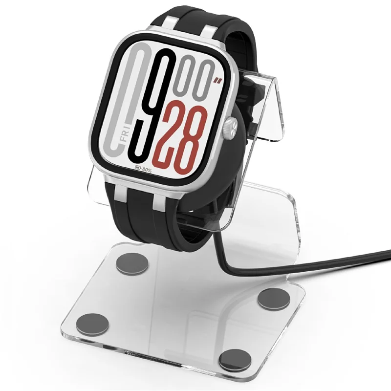 Transparent Charging Stand for Xiaomi Redmi Watch 6  /  5  /  5 Active  /  5 Lite  /  4  /  3  /  3 Lite  /  3 Active Desk Charger Dock