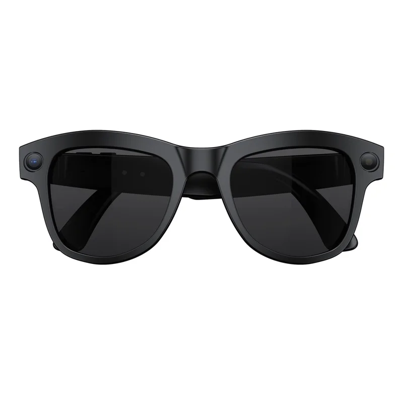 M01S Real Time Translation AI Smart Glasses Voice Call Music Playback Multi-function Eyeglasses - Black