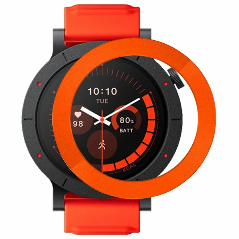 Bezel in PC con finitura opaca per Nothing CMF Watch 3 Pro - Bezel sostitutivo arancione