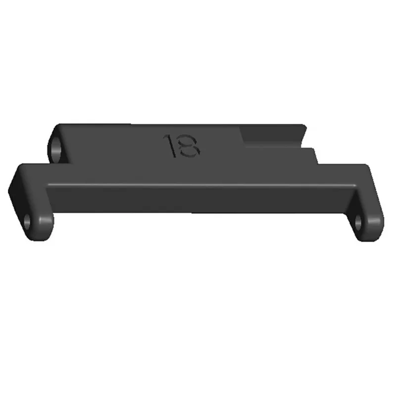 1Pair Watch Band Connector for Tiffany  /  Casio Kids Watch 16mm Convert to 20mm Wrist Strap Metal Adapter - Black