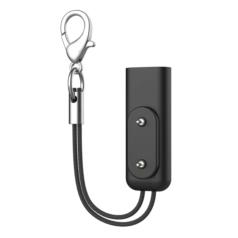 Adaptateur de charge magnétique pour Xiaomi Mi Band 8 / 9 / 10 Pro / Redmi Watch 4 / 5, boucle de dragonne portable, compatible avec plusieurs appareils - Noir