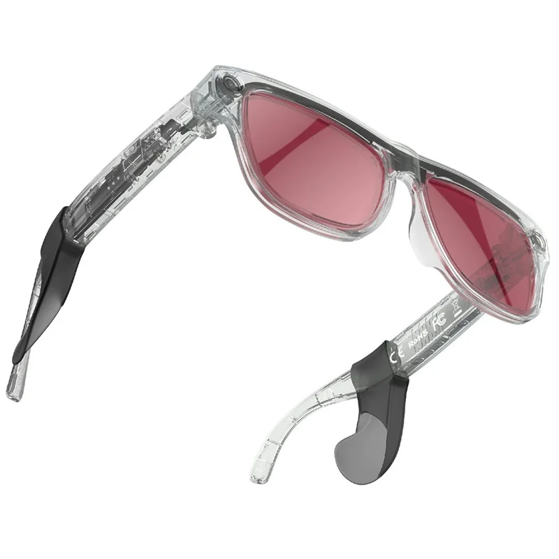 XK ONE MAC AI Smart Glasses 8MP HD Camera with Voice Assistant for Outdoor - Pink