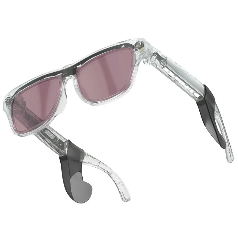 XK ONE MAC AI Smart Glasses 8MP HD Camera with Voice Assistant for Outdoor - Pink