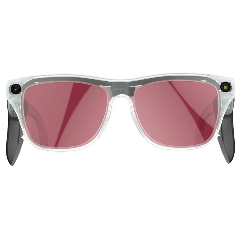 XK ONE MAC AI Smart Glasses 8MP HD Camera with Voice Assistant for Outdoor - Pink