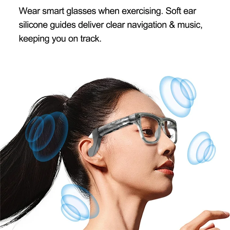 XK ONE MAC AI Smart Glasses 8MP HD Camera with Voice Assistant for Outdoor - Pink