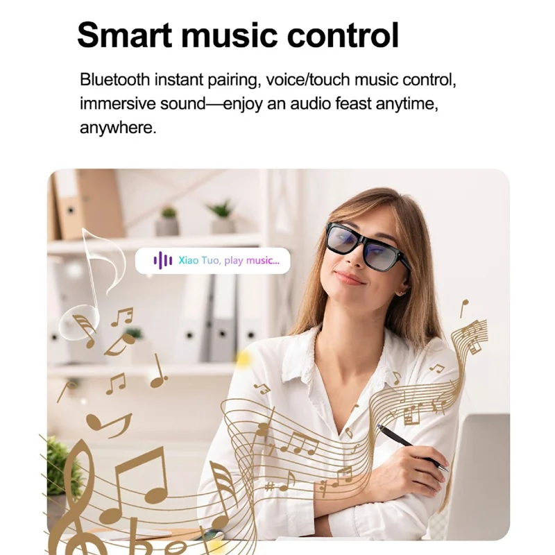 XK ONE MAC AI Smart Glasses 8MP HD Camera with Voice Assistant for Outdoor - Pink