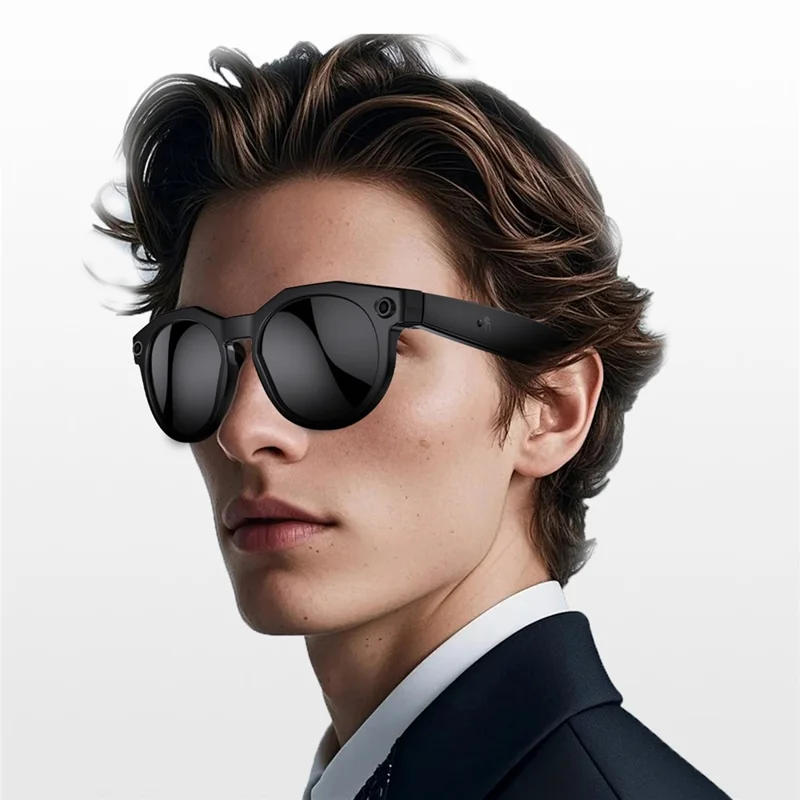 W611 Smart Glasses 8MP Camera AI Translation Glasses with WiFi  /  Touch Control  /  Dual Mic Noise Reduction - Discoloring