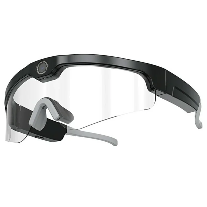 XV15 Smart Glasses AI Translation 4K HD Camera Recording Outdoor Cycling Bluetooth-Compatible Glasses - Black