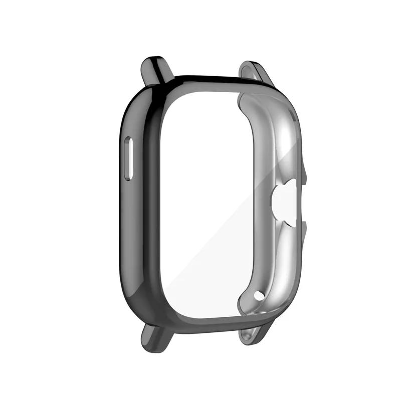 A1968 Electroplating TPU Smart Watch Protective Case Cover Frame for Amazfit GTS 2e/GTS 2 - Electroplating Grey